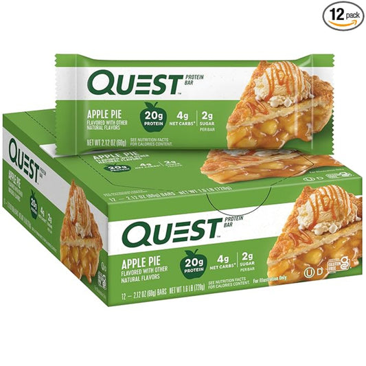 Quest Nutrition Apple Pie Protein Bar, 12 Count