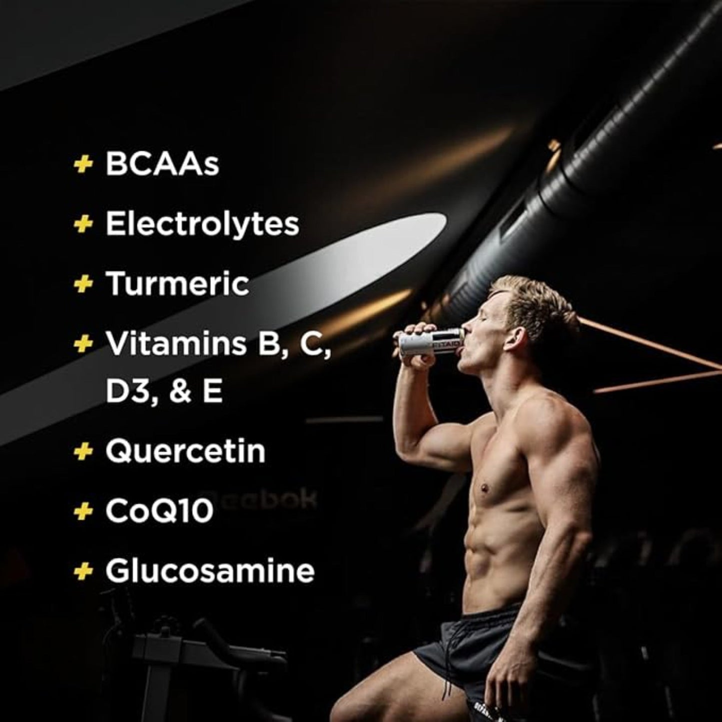 FITAID Recovery Blend, BCAAs, Vitamin B6, B12, Glucosamine, Electrolytes, 100% Clean, Paleo, B-Complex, Citrus Medley, No Sucralose, 12-oz. cans (Pack of 12)