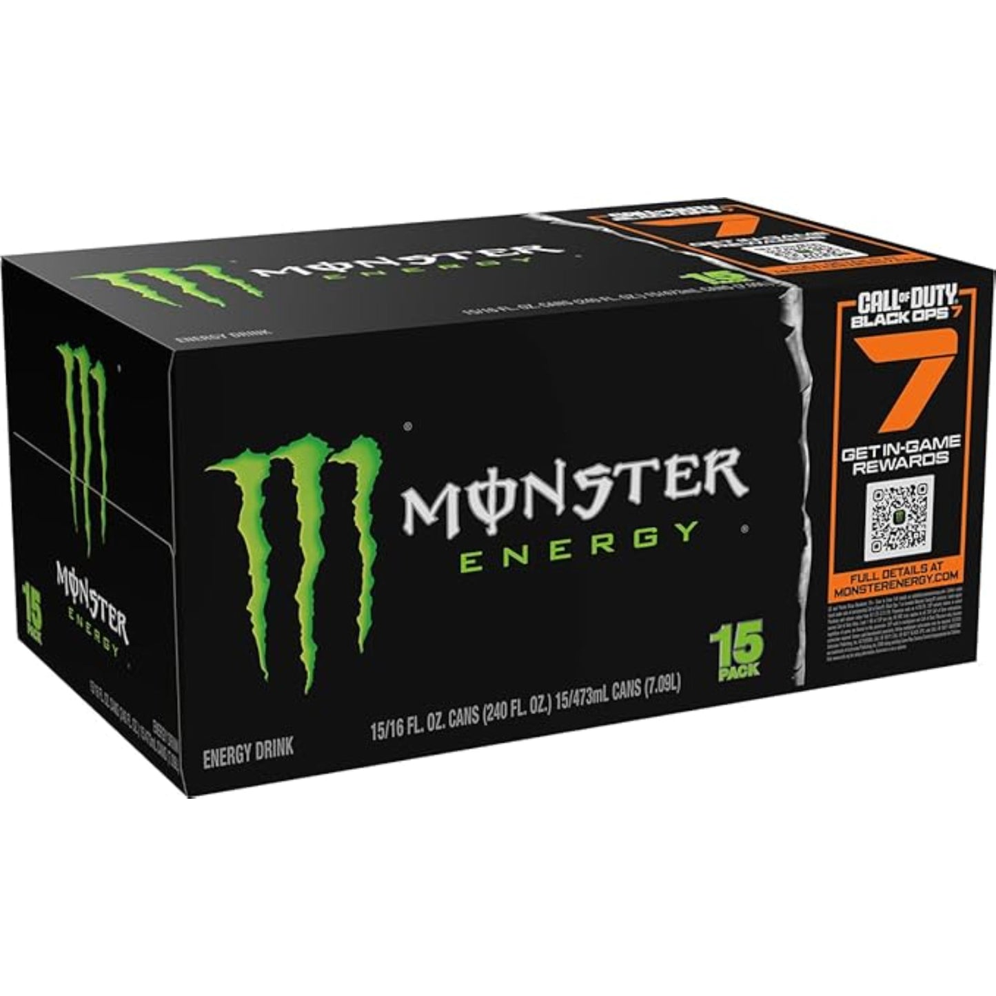 Monster Energy Drink, Green, Original, 16 Ounce (Pack of 15)