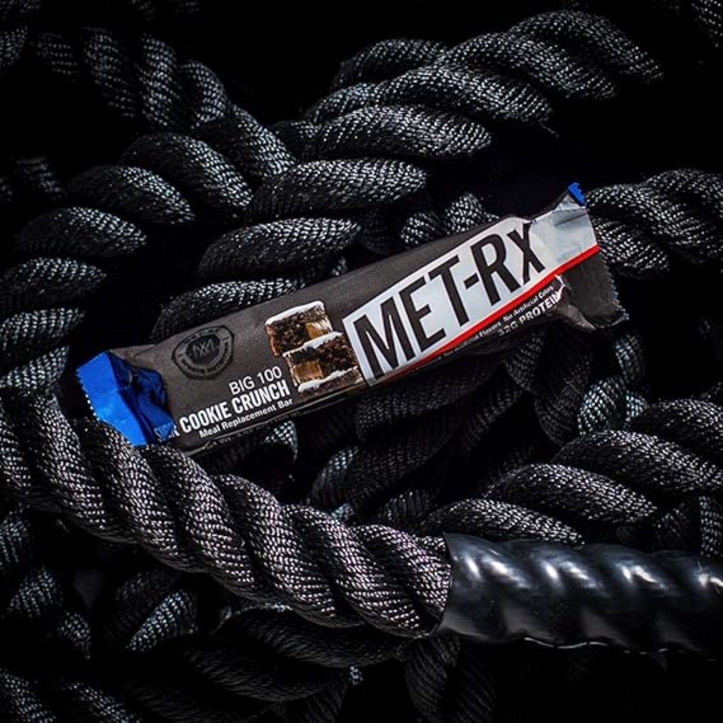 MET-Rx Big 100 Protein Bar, Meal Replacement Bar, 32G Protein, Super Cookie Crunch, 9 Bars (Pack of 1)